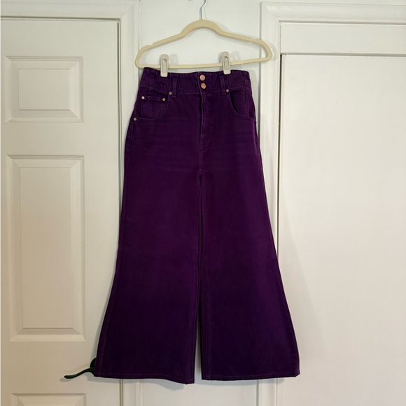 Ulla Johnson Margot high rise purple jeans - Picture 5 of 8